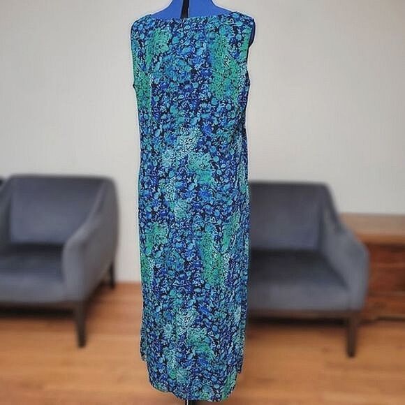Vtg Coldwater Creek batik paisley floral maxi dress - Picture 3 of 16